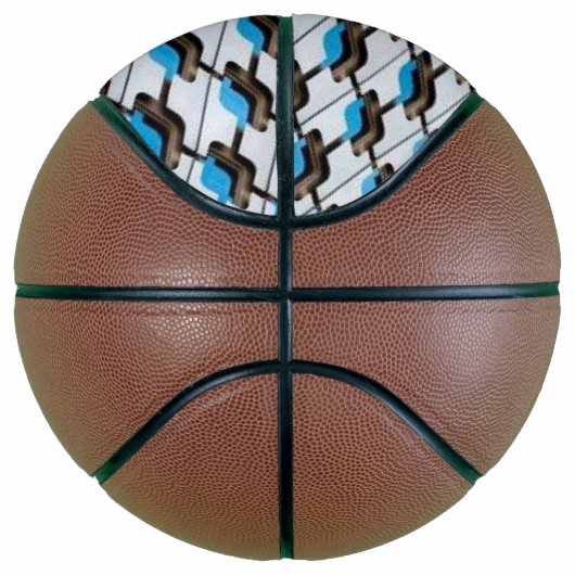 Basketball Blue Grey Basketbal (Rechts)