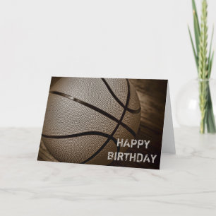 Basketball Bonne carte d'anniversaire