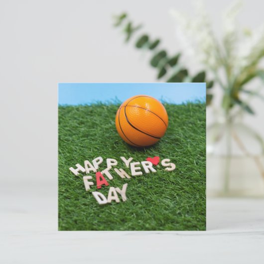 Basketball Bonne carte Fête des pères (Debout devant)