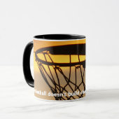 Basketball bouwt geen teken... mok (Voorkant links)