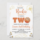 Basketball Boy 2e anniversaire Invitation Sport Pa (Devant)