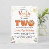 Basketball Boy 2e anniversaire Invitation Sport Pa (Debout devant)