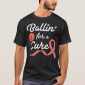 Basketball Breast Cancer Awareness Association sm T-shirt (Voorkant)