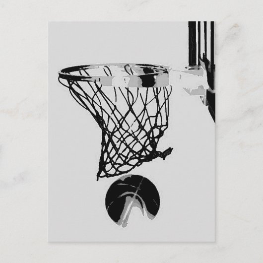 Basketball Briefkaart (Voorkant)