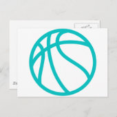 BASKETBALL BRIEFKAART (Voorkant / Achterkant)