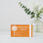 BASKETBALL-bubbel Visitekaartje (Staand voorkant)