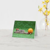 Basketball carte d'anniversaire avec Ball for Play (Fleur jaune)