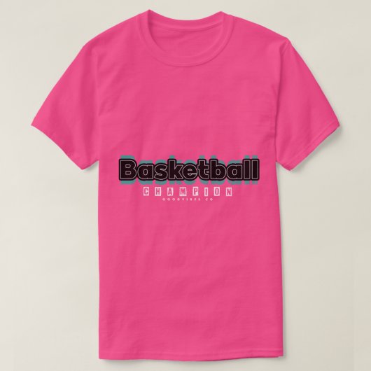 Basketball champ t-shirt (Design voorkant)
