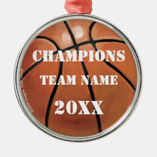 Basketball Champions Medal Metalen Ornament