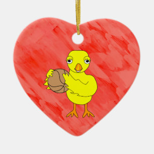 Basketball Chick Keramisch Ornament