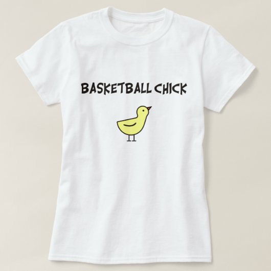 Basketball Chick T-shirt (Design voorkant)