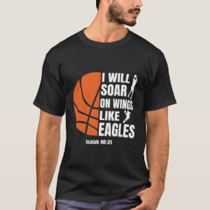 Basketball Christelijk zout op oorlogen zoals eier T-shirt