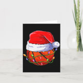 Basketball Christmas Boy Apparel, Funny Santa Srt Kaart (Voorkant)