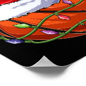 Basketball Christmas Boy Apparel, Funny Santa Srt Poster (Hoek)