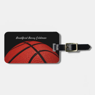 Basketball Close-up custom Bagagelabel