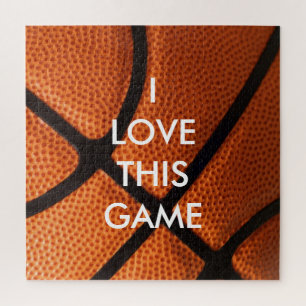 Basketball Close-up - Popular Sports Art Legpuzzel