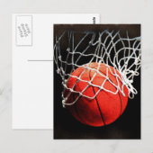 Basketball Closeup Artwork Cartes postales vertica (Devant / Derrière)
