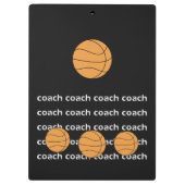 Basketball Coach - Aangepast klembord (Achterkant)