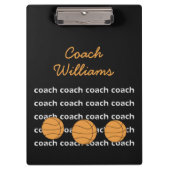 Basketball Coach - Aangepast klembord (Voorkant)