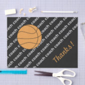 Basketball Coach-Bedankt Weefselpapier Tissuepapier (Craft)