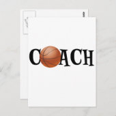 Basketball Coach Briefkaart (Voorkant / Achterkant)