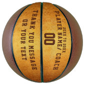 BASKETBALL COACH CUSTOMIZE Retro Basketbal (Verticaal)