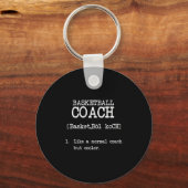 Basketball Coach Definition Funny Sports Quote Sleutelhanger (Voorkant)