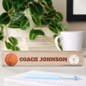 Basketball Coach Desk Plaque d'identification