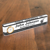 Basketball Coach | DIY-naam Naambordje (Zijkant)