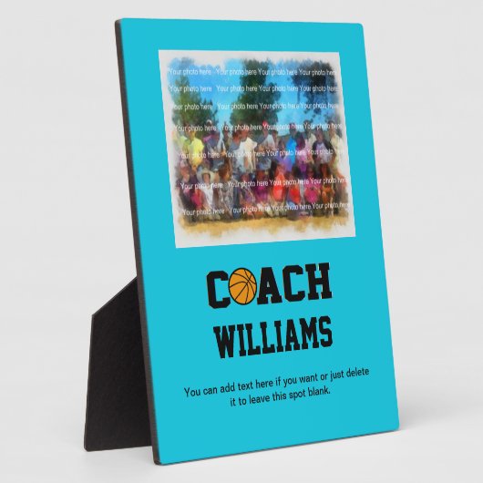 Basketball Coach - Gepersonaliseerd Fotoplaat (Zijkant)