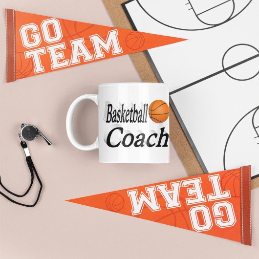 Basketball Coach halve tekst Koffie Mok