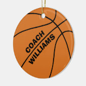 Basketball Coach Keramisch Ornament (Links)