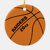 Basketball Coach Keramisch Ornament (Achterkant)