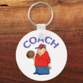 Basketball Coach-ontwerp Sleutelhanger (Voorkant)