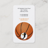 Basketball Coach | Professionele speler Visitekaartje (Achterkant)