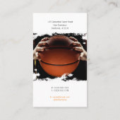 Basketball Coach | Professionele speler Visitekaartje (Achterkant)