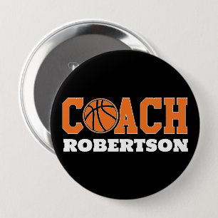 Basketball Coach Ronde Button 4,0 Cm