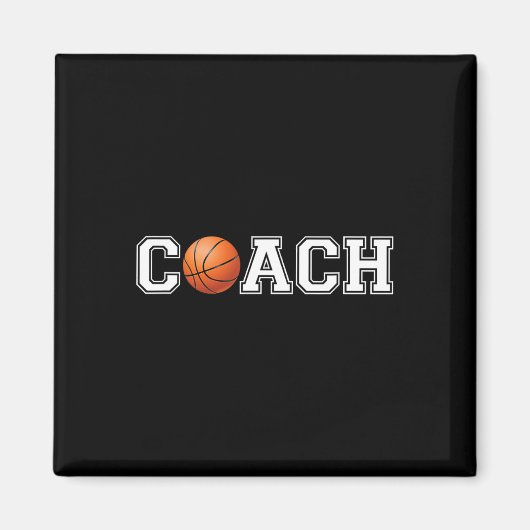 Basketball Coach Sport Coaching stafchef Coach Magneet (Voorkant)
