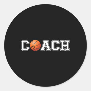 Basketball Coach Sport Coaching stafchef Coach Ronde Sticker