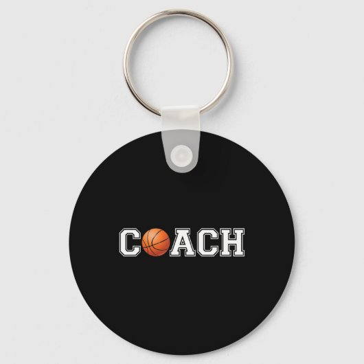 Basketball Coach Sport Coaching stafchef Coach Sleutelhanger (Voorkant)