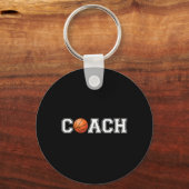 Basketball Coach Sport Coaching stafchef Coach Sleutelhanger (Voorkant)