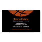 Basketball Coach | Sport Magnetisch Visitekaartje (Voorkant)