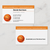 Basketball Coach | Trainer sport Visitekaartje (Voorkant / Achterkant)