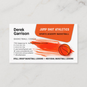 Basketball Coach Trainer sport Visitekaartje