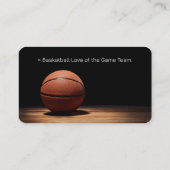 Basketball Coach | Trainer sport Visitekaartje (Achterkant)