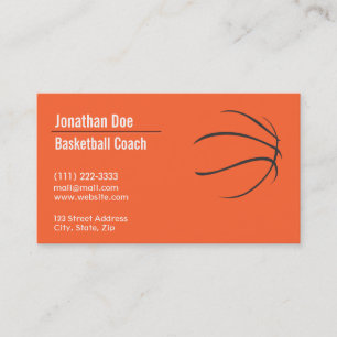 Basketball Coach Visitekaartje