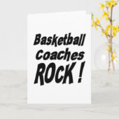 Basketball Coaches Rock! Carte de vœux (Fleur jaune)