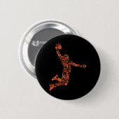 Basketball Collage Ronde Button 5,7 Cm (Voorkant /achterkant)
