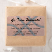 Basketball collecte de fonds Bottle Étiquettes (En situation)