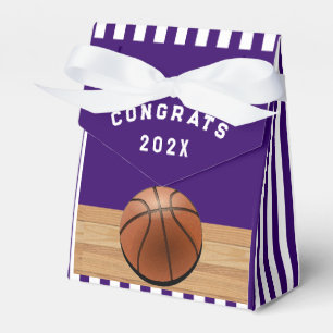 Basketball Congrats Team Paars Bedankdoosjes